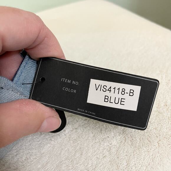 CG NEW YORK Womens BOSS Cap Golf Hat Sports Outdoor Rhinestone Cotton Blue NWT - Picture 9 of 9